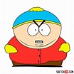 How to draw angry Eric Cartman from South Park - Step by step drawing ...