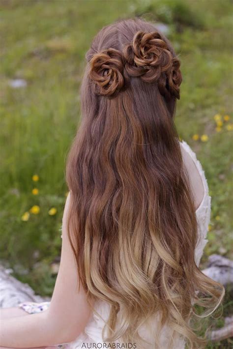 27 Pretty Rose Hairstyles For Long Hair Ideas From Daily To Special