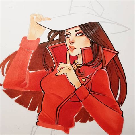 Maybe you would like to learn more about one of these? "Sshhhh..." Commission Wip - Carmen Sandiego #commission # ...