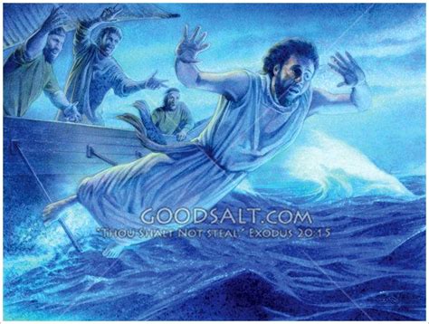 Sailors Are Throwing Jonah From The Boat Heavy Waves Are Tossing The