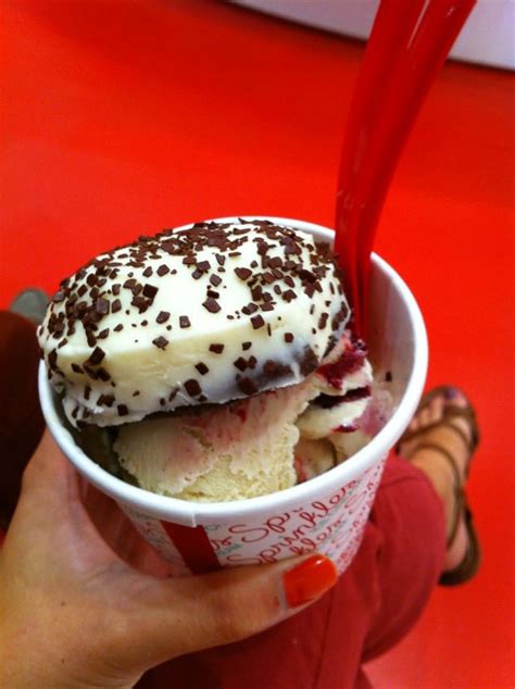 Chocolate Cupcake With Cherry Vanilla Ice Cream Sundae Yelp