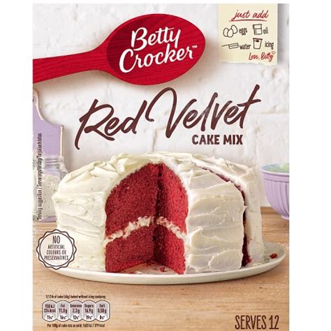 SALE Betty Crocker Red Velvet Cake Mix 425g Approved Food