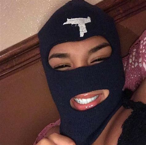 Smoking Gangster Baddie S ~ Pin On Ski Mask Female Exchrisnge