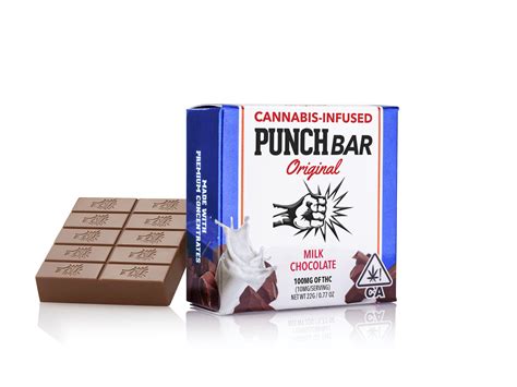 Punch Edibles And Extracts Punch Bar Original Milk Chocolate 100mg