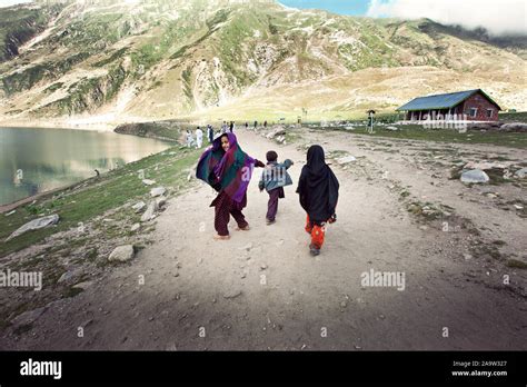 Young Pathan Girls Hailing From The Northern Parts Of Pakistan Are Seen