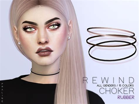 Rewind Choker Duo By Pralinesims At Tsr Sims 4 Updates