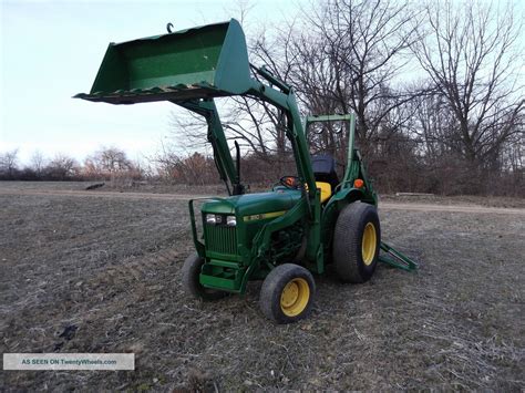 John Deere 850 4wd Diesel Tractor With Loader And Backhoe