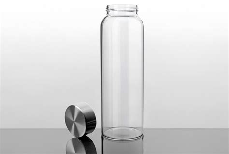 32 Oz Glass Water Bottle With Stainless Steel Cap 2nd Generation Kablo