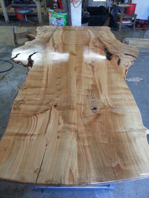 The vast majority of a maple slab is white sapwood, which is known for being extremely durable for large furniture, butcher blocks, flooring, and more. Bookmatch Maple Slab Dining Table with Metal by EmerysWoodworks, $3500.00 Slabs, Burls, and ...