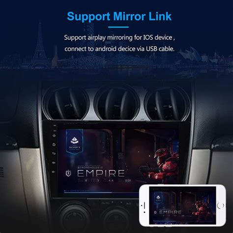 B088862lm4 Lexxson Android 101 Double Din Car Radio Stereo For Mazda 6