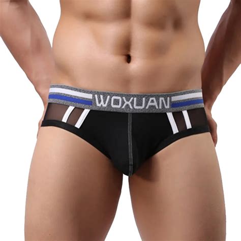Gay Underwear Mesh Sexy Underwear After Empty Breathable Comfort Sexy Underpants String Homme