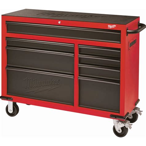 Milwaukee 46 In 8 Drawer Roller Cabinet Tool Chest In Red And Black 48