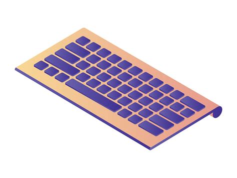 Isometric Computer Keyboard Keyboard Vector Keyboard Clip Etsy Canada