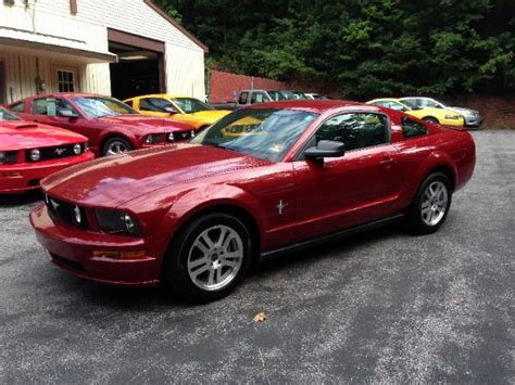 2008 Dark Candy Apple Red V6 Ford Mustang