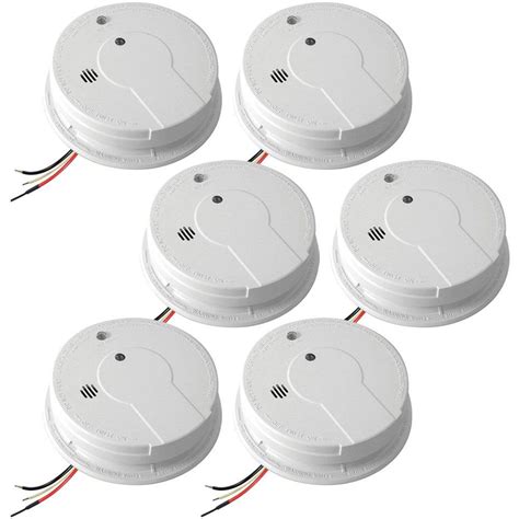 Firex Hardwire Smoke Detector With 9 Volt Battery Backup 6 Pack Arborb