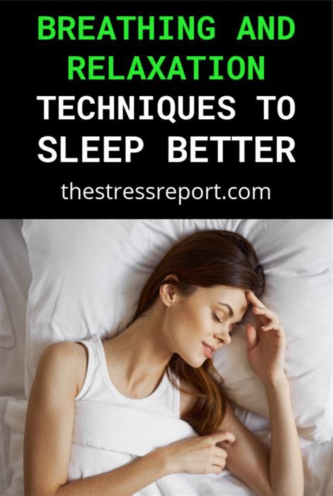 Breathing And Relaxation Techniques To Sleep Better