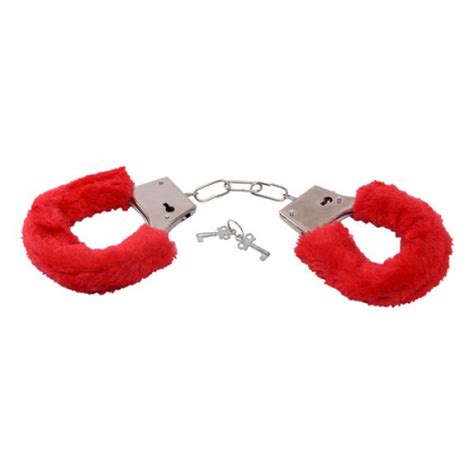 furry handcuffs red