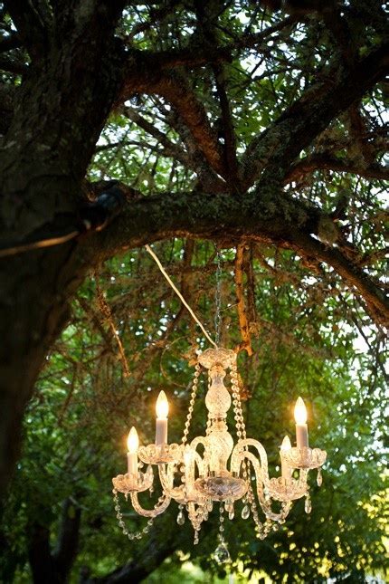 I Will Hang A Chandelier In My Trees This Would Be Cool