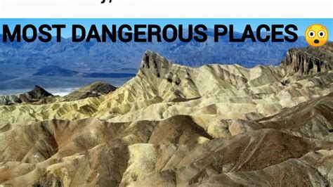 Top 10 Dangerous Places In The World Youtube