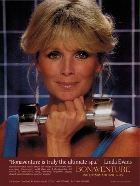 1982 Linda Evans For Bonaventure Hotel And Spa Magazine Print Ad Ebay