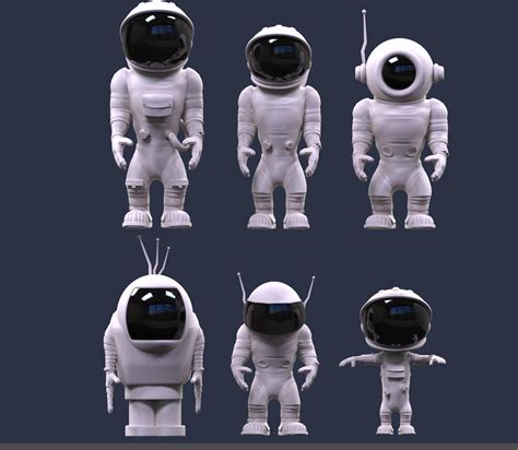 Astronaut V1 Free 3d Model Obj Stl Free3d
