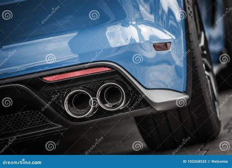 Performance Car Exhaust Stock Image Image Of Auto Vehicle 103268535
