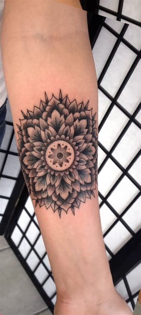 Sacred Geometric Mandala Forearm Tattoo Ideas For Women Tats With