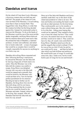 Daedalus And Icarus Story Pdf Form Fill Out And Sign Printable Pdf
