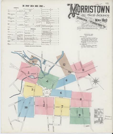 Image 1 Of Sanborn Fire Insurance Map From Morristown Morris County