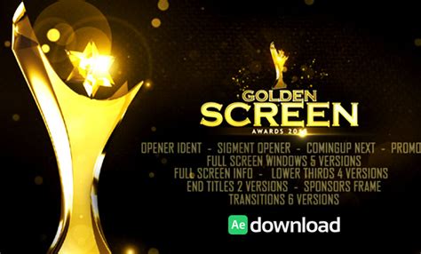 Free Videohive Golden Screen Awards After Effects Templates Free