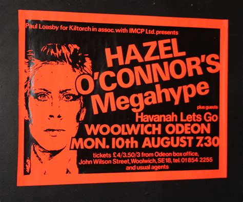 Hazel O Connor Woolwich Punk Rock Posters