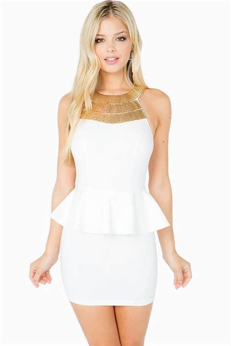 Browse and shop related looks. White Peplum Dress Picture Collection | Dressed Up Girl
