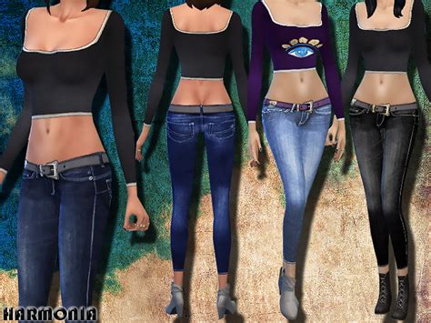 Sims 4 Low Waist Jeans
