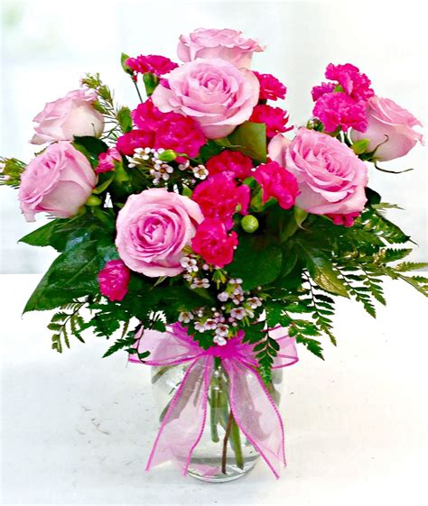Same Day Delivery Lovely In Pink Bouquet Fiesta Flowers Plants