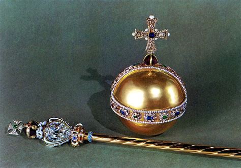 The Sovereigns Orb On The Left And The Sovereigns Sceptre With