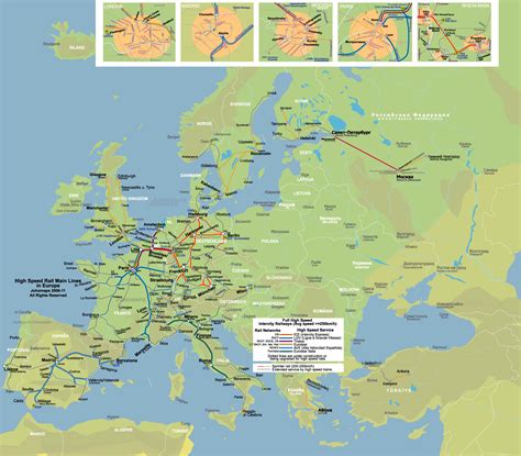 High Speed Rail Map Of Europe Johomaps Images And Photos Finder