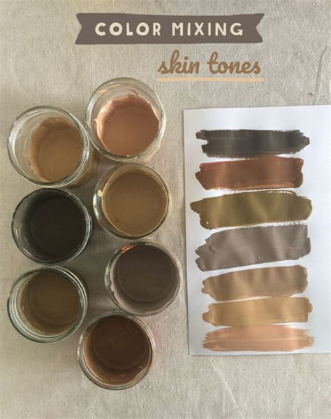 Mixing Skin Tones Using Primary Colors Artbar