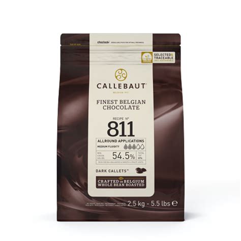 Barry Callebaut 811 Dark Chocolate 545 25kg Pastry Depot