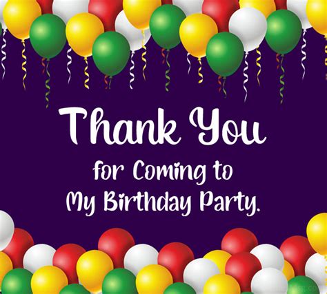 Thank You For Coming To My Birthday Party Example Messages Its My Hot Sex Picture