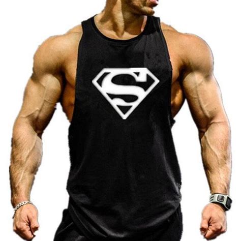 Superman Gym Bodybuilding And Fitness Men Tank Top Gym Tank Tops
