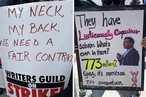These Are Absolute Funniest Picket Signs From The Writers Strike