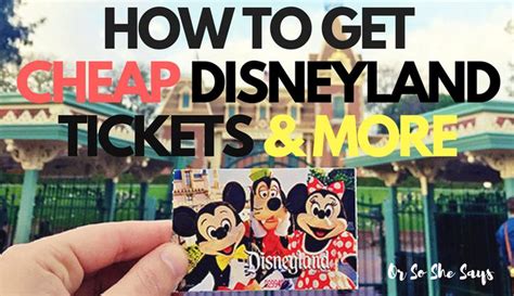 How To Get Cheap Disneyland Tickets And More Today On The Blog We