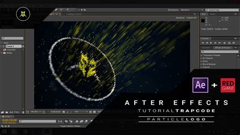 After Effects Tutorial Trapcode Particular Particle Logo Youtube