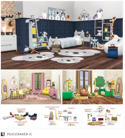 Sims 4 Toddler Furniture Cc Maxis Match Hekkberbild