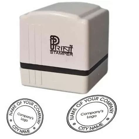 Customised Print Stamper Round At Rs 225piece Pre Inked Stamps In