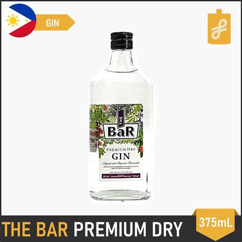 The Bar Premium Dry Gin 375ml Shopee Philippines