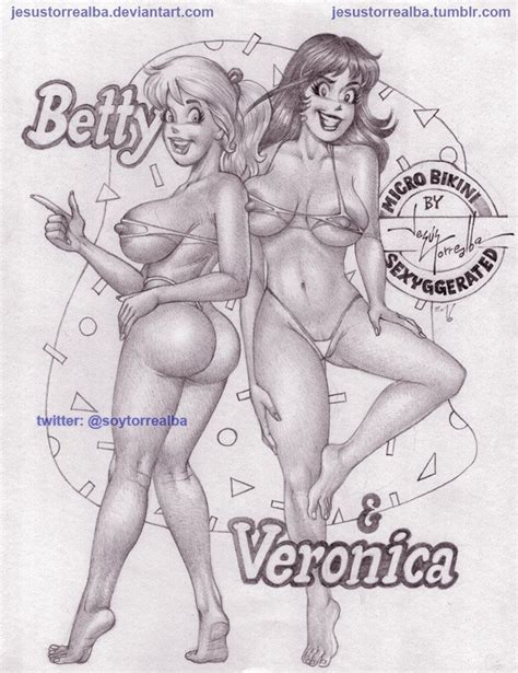Rule 34 2girls Archie Comics Betty And Veronica Betty Cooper Bikini