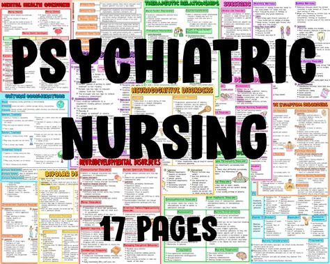 Buy Psychiatric Mental Health Nursing Study Guide Nursing Notes