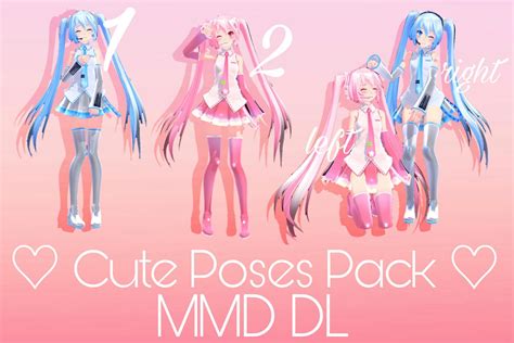 Mmd Cute Poses Pack By Crybabykathi On Deviantart