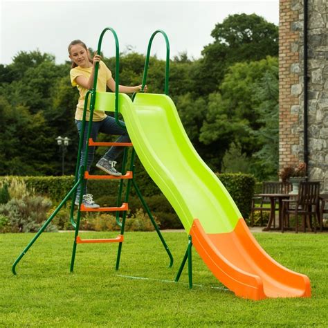 Plastic Straight Kids Playground Slide For Garden Age Group 2 5